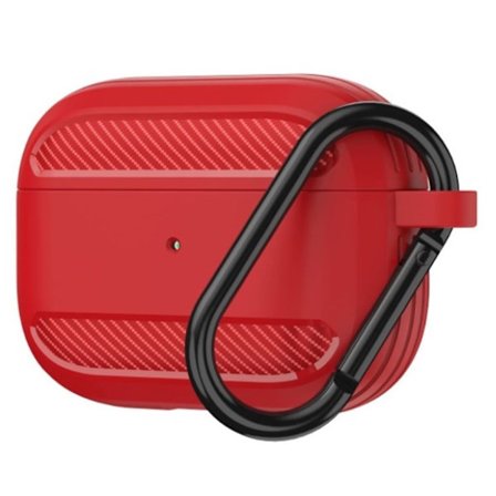 Airpods Pro hållbart silikonfodral - Röd