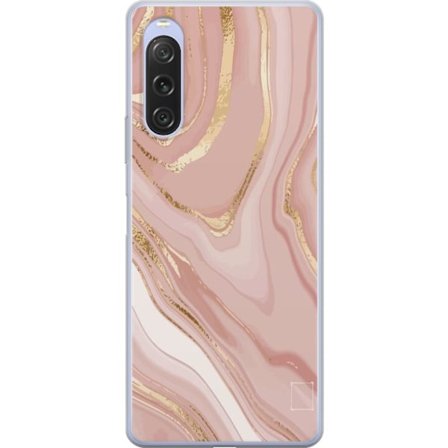 Kompatibel Mobilcover til Sony Sony Xperia 10 V Marmor Lyserød