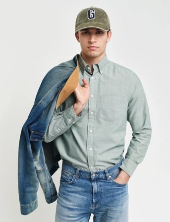 GANT Reg Archive Oxford Shirt - Green - S