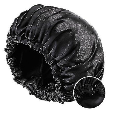 Djupverkande Värmemössa Mikrovågsbar Värmemössa För Ångande Hårstyling Och Behandling Ångmössa Ångande Hårvård Terapi Svart+Svart