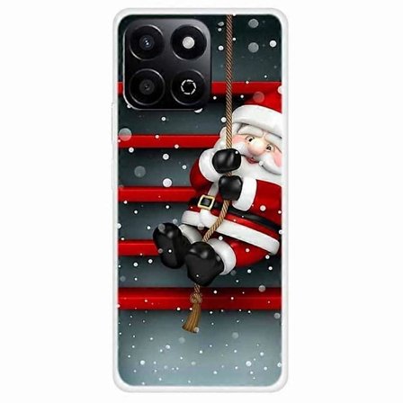 TPU-puhelinkotelo Honor Play 60 Plus 5G/200 Smart 5G/Play 9T/X7c 4G -malleille, juhlava joulukuvio