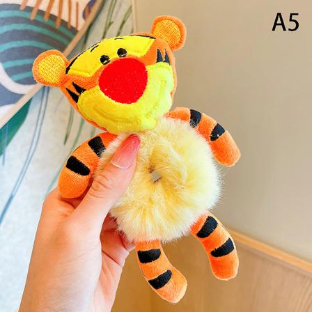 Vinter e Plys tegnefilm Animal Scrunchie Kvinder Piger Børn Elasti A5