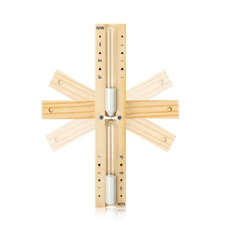 Sauna Timeglas Sand Timer Vægmonteret Sauna Sand Timer HVID