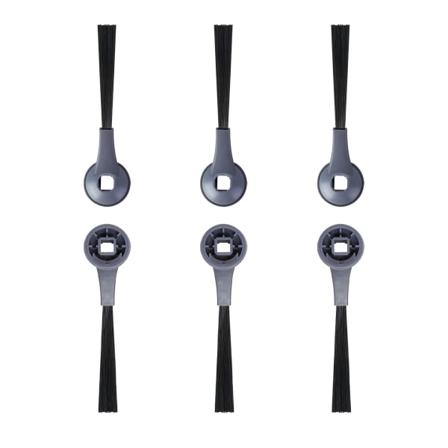 Ersättnings Sidoborste 6-pack Svart Shark Av2501ae / Rv2502ae /