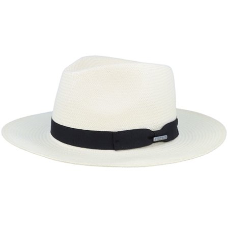 Stetson - Bianco fedora Cappello - Traveller Toyo Bleached White Straw @ Hatstore