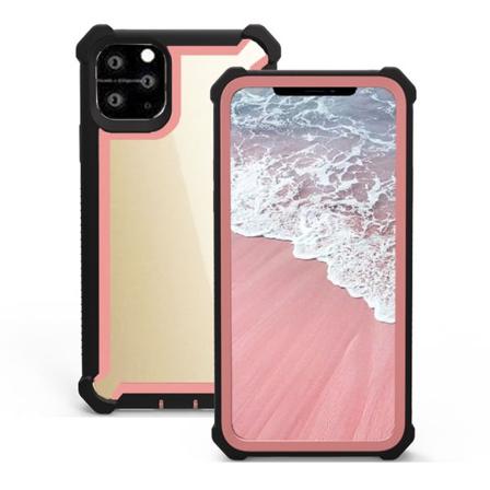 Beskyttende Stilig Skal - iPhone 11 Pro Max Svart/Rosé