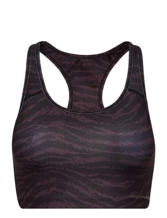 Summer W Print Sports Bra Black Endurance
