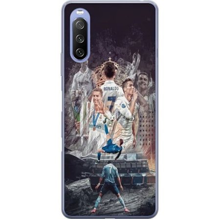 Yhteensopiva Puhelinkuori Sony Xperia 10 III Lite Cristiano Ronaldo Al-Nassr Portugali ikoninen hyökkääjä ja kaikkien aikojen paras maalintekijä, joll