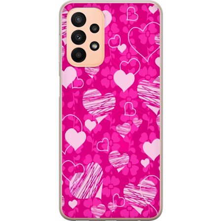 Kompatibelt Mobildeksel til Samsung Samsung Galaxy A23 PopHjerteMønster