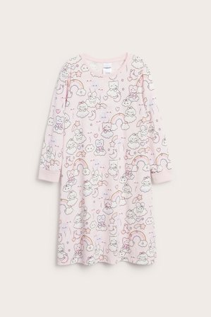 Kappahl | Koszula nocna z długimi rękawami Jasnoróżowy 86/92 | Jasnoróżowy