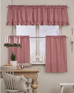 Caféset garnfärgad ruta 3-delar - Linea