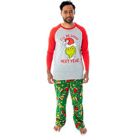 Jul Familiejulesæt Pyjamas Matchende Rund Hals Jul Toppe Bukser Nattøj