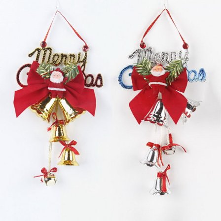 4 stk. elektroplet klokke streng julepynt