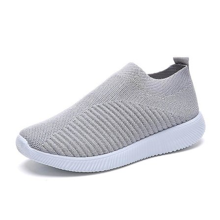 Löpning Walking Stickning Sock Sneakers Slip On Shoes For Women W