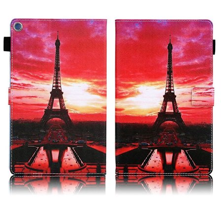 Amazon Fire HD 8 (2017) unikt mönster läder flip fodral - torn