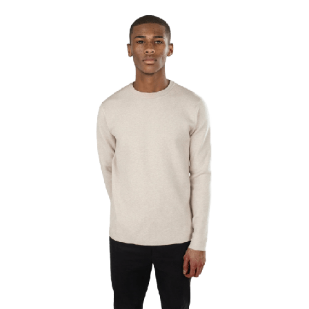 Ciszere Clark Knitted Round Neck - Beige Tröjor Herr XL