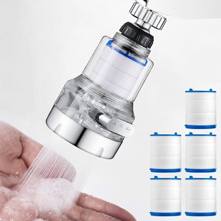 Hanojen vesisuodatin, 360° pyörivä hanasuodatin, 3 toimintatilaa