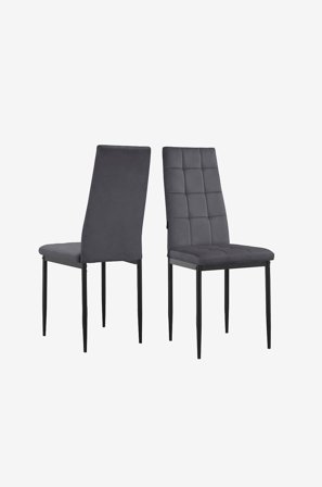 Loft24 - Matstol 2-pack Becca - Grå - Stolar - Från Homeroom