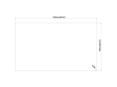 Multibrackets M - monteringskomponent - for enclosure / LCD TV - gjennomsiktig