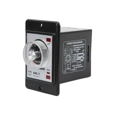 AH2‐Y 60S Tidsrelæ Lille Pointer Tidskontrol Knap Kontrol Tidsrelæ 8 Ben Timer