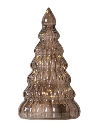 Lucy Træ 23 Cm Home Lighting Christmas Lighting Electric Advent Candlesticks Brun Sirius Home
