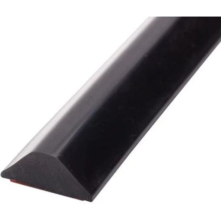 Selvklæbende brusetærskelbeskyttelsesstang, vanddæmning, brusebad, badeværelse, gulv (100 cm, sort)