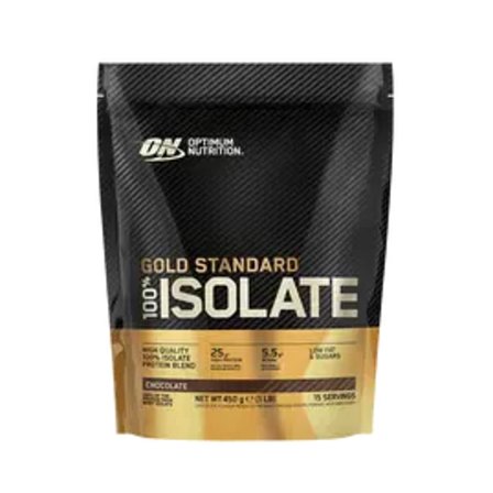 Optimum Nutrition Gold Standard 100% Isolate Chocolate 450 g, Sport & Velvære, Protein & Energi, Proteinpulver