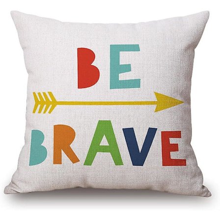 Pudebetræk i hørbomuld pudebetræk firkantet 18" x 18"