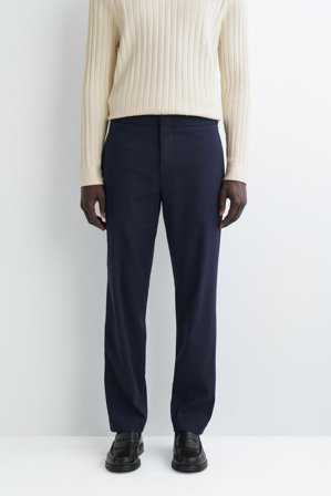COS Homme Pantalon Slim En Coton in Bleu