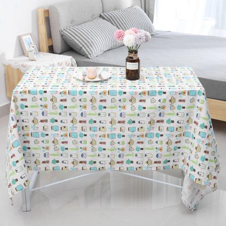 Bomullslinneduk Dekorativt tecknat mönster Dinning