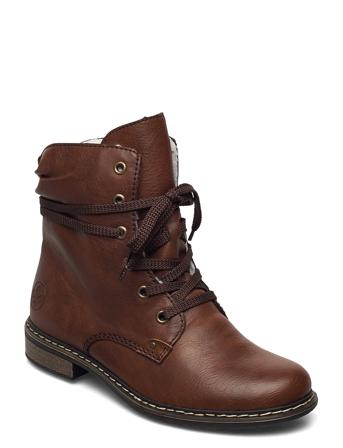 71229-22 Shoes Boots Ankle Boots Ankle Boot - Flat Brun Rieker*Betinget Tilbud