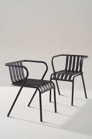 Jotex - Armstol 2-pk Black mdf / metall - NERJA - Kjøp Hagestoler & -krakker hos Jotex