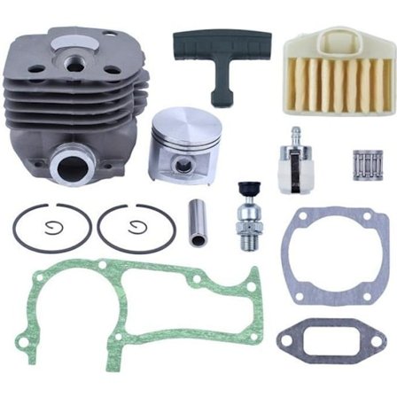 Nikasil 50 mm sylinderstempel luftfilter trykkavlastningsventilsett kompatibel med Husqvarna 365 371 372 362 motorsag