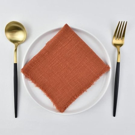 10 stk Håndlavede Gazeservietter Robust Bryllupsserviet 1 STK 1 STK