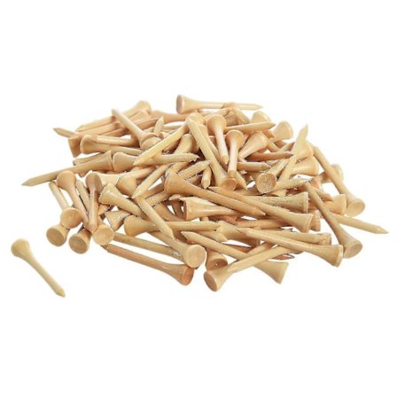 100 st Golfbollsnaglar Tee Trä T Boll Säte Boll Pin Spik Kick Boll Med Träbollsspik Rund Rou-CE