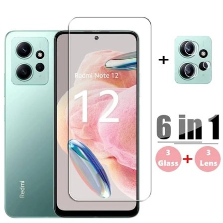 Härdat glas för Xiaomi Redmi Note 12 4G skärmskydd linsfilm