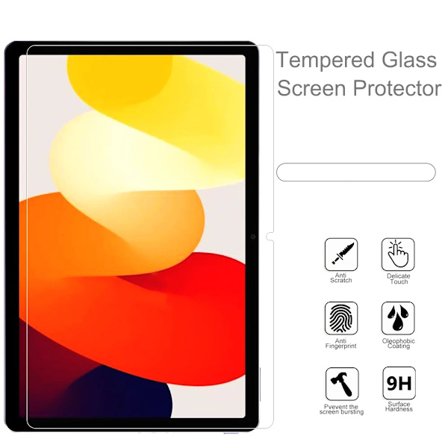 2 stk HD ripebestandig herdet glass skjermbeskytter for Xiaomi Redmi Pad SE 11-tommers 2023 nettbrettbeskyttende film