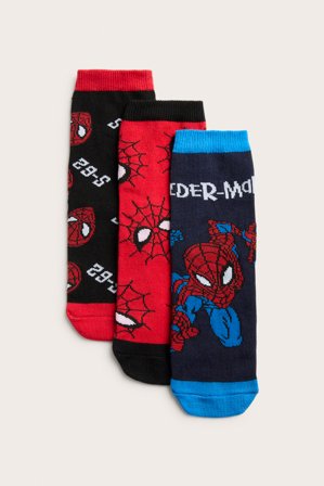Kappahl | Skarpetki Spiderman, 3-pak | Ciemnoniebieski