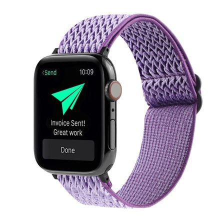 Vävd Nylonarmband Apple Watch Ultra 2 49mm Lila