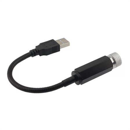 Romantisk LED-stjernelys for bil 5V USB-drevet Galaxy Star Projector Light Egnet for bil