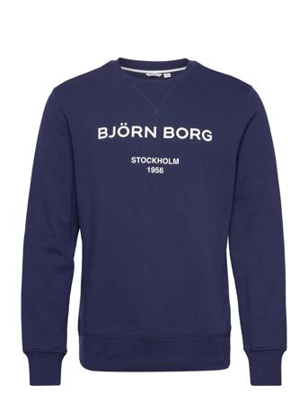 Borg Crew Sweat-shirt Tröja Blå Björn Borg
