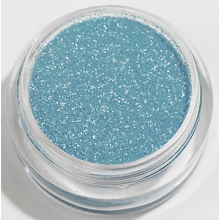 Negleglitter - Finkornet - Lyseblå (matt) - 8ml - Glitter