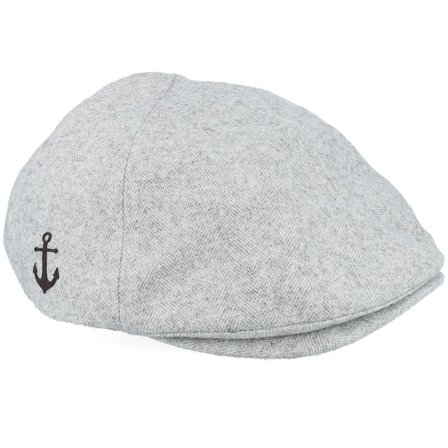 Jack Anchor - Grey - flatcap - Cap - Anchor Patch Light Grey Ivy Flat Cap - Hatstore
