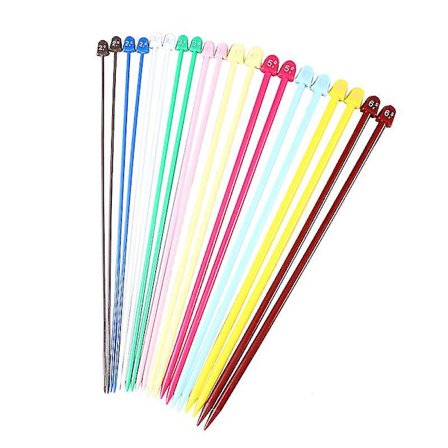 Plast- og ståltrådstrikknåle i ABS-plast