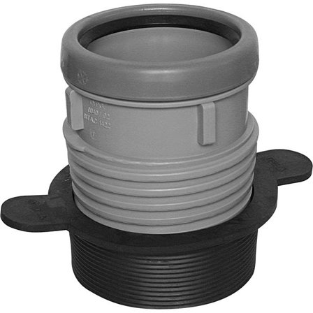 Faluplast Faluexpand Gumminippel svart/grå 96 x 75 mm, Innendørsavløp