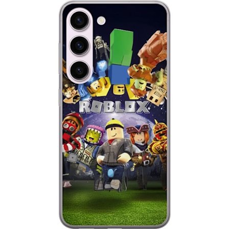 Kompatibelt Mobildeksel til Samsung Samsung Galaxy S23 Roblox Verden - Spilleventyr for Barn og Ungdom