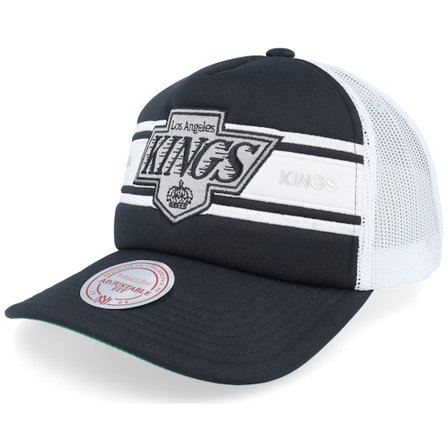 Mitchell & Ness - NHL Noir trucker Casquette - Los Angeles Kings Sideline Vintage Black/White A-frame Trucker @ Hatstore
