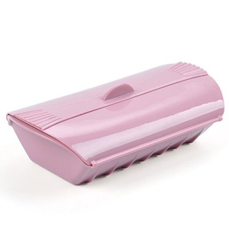 Silikoninen mikroaaltouunin kulhohöyrytin kahvalla ja kannella aterioiden valmistukseen, irrotettavalla väliseinällä, helppo säilyttää, 