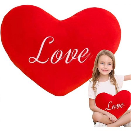 Sydämenmuotoinen tyyny, Sydämenmuotoinen pehmotyyny, Pehmeä lelutyyny, Pörröinen sydämenmuotoinen tyyny, Romanttinen ja suloinen, Käsintehty, 