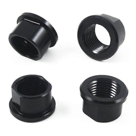 Sykkel Gjennom Akselhette M15x1.5mm Sykkelnav Tube Sjakter Spydmutter 1.5mm Tråd Pitch Forakselmutter M15 Sykkeltilbehør